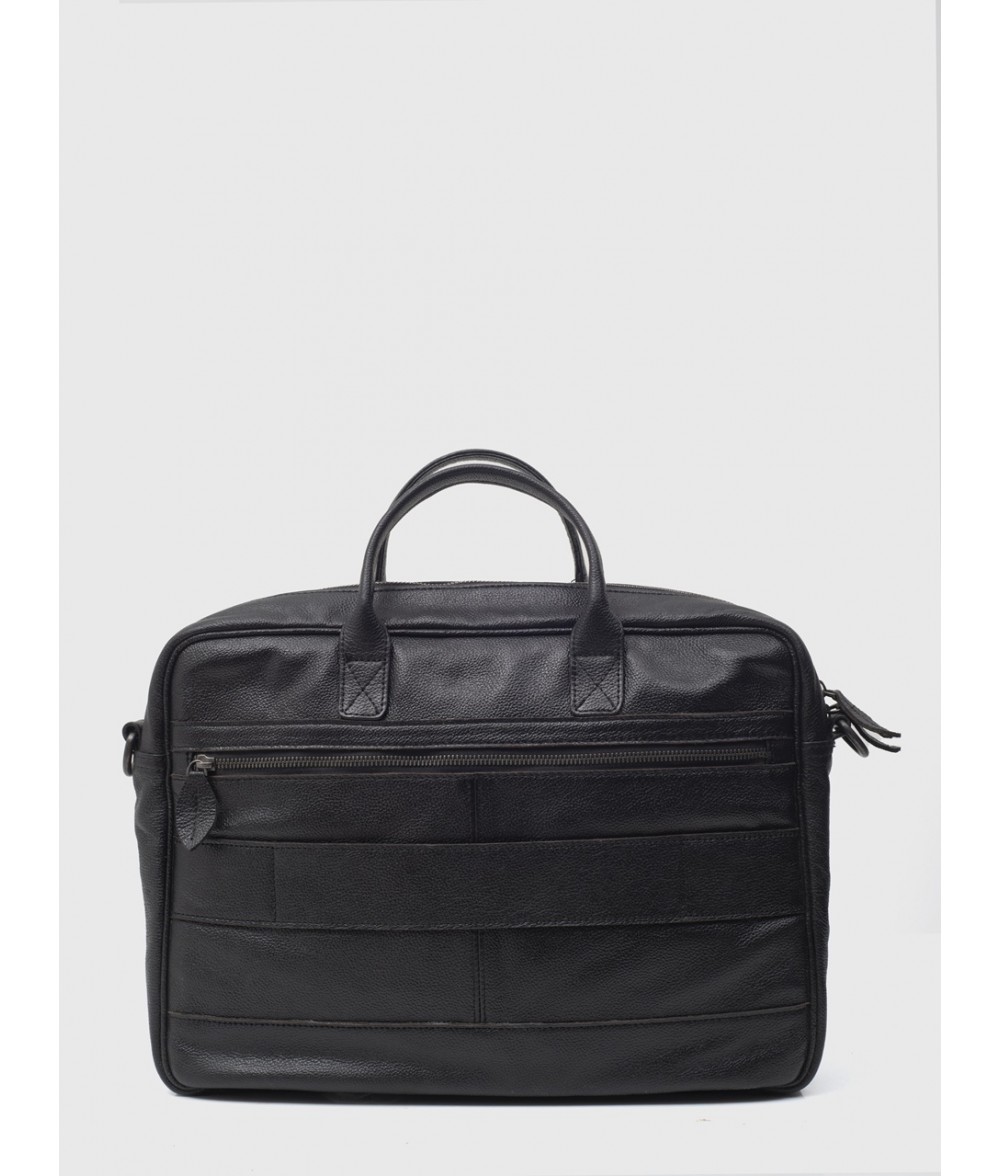 Steve Black Leather Briefcase | Alaskan Leather Company